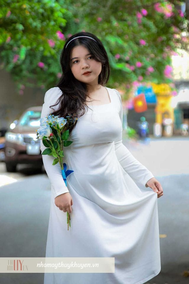 áo dài học sinh cho người mập không có cổ áo dài học sinh cho người mập không có cổ