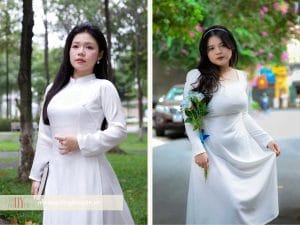 áo dài học sinh cho người mập đẹp