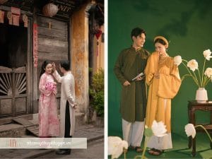 tổng hợp 8 địa chỉ cho thuê áo dài tết nam nữ đep